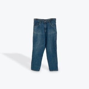 Guide Gear Men's Jeans‎ W34 L32 Blue Denim Plaid Lined Cotton Casual